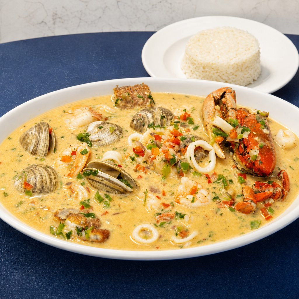 Encocado de Mariscos.